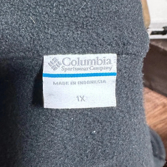 Columbia Fleece Jacket - 1X - Black - Picture 4 of 4